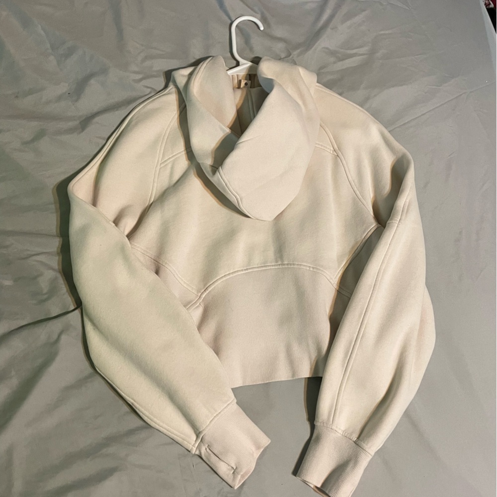 Lululemon cream cropped scuba size xs/s - Picture 2 of 3